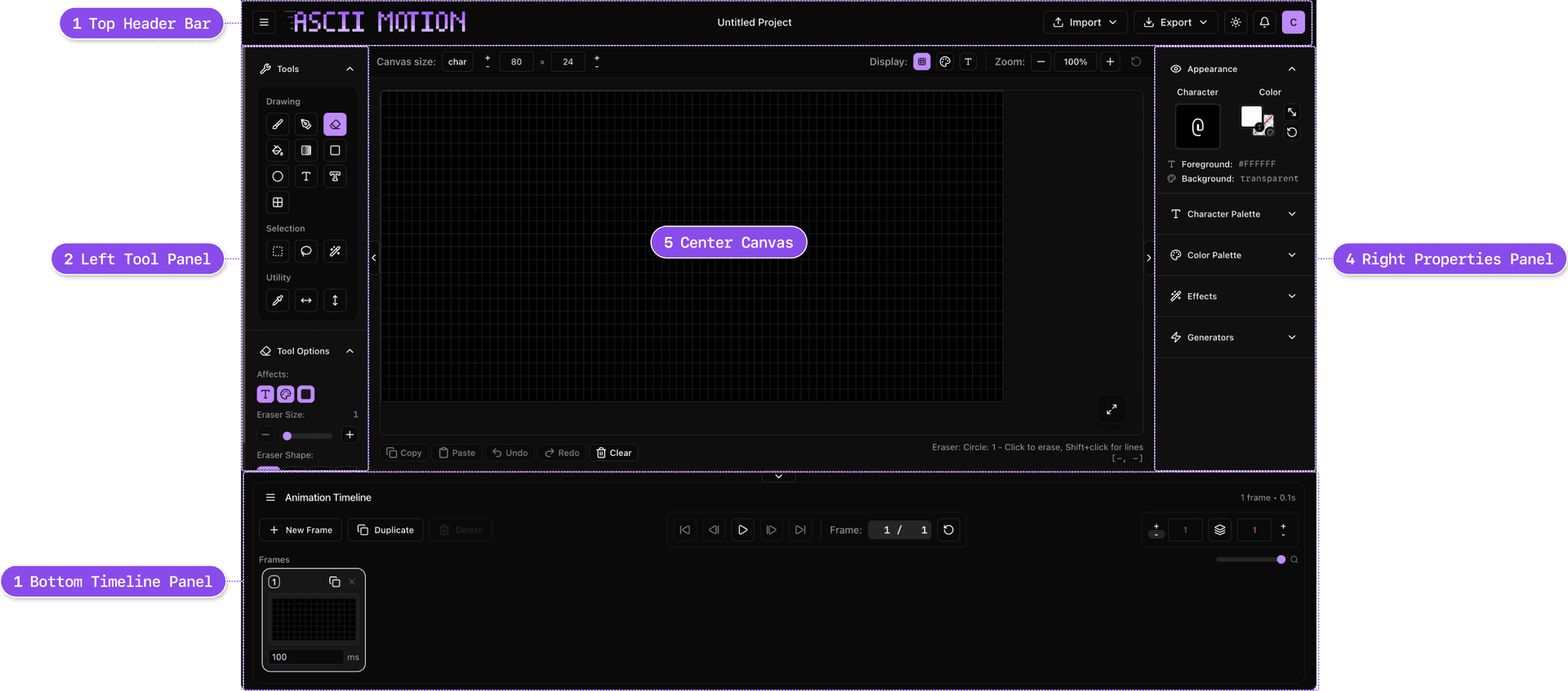 Editor Layout Diagram